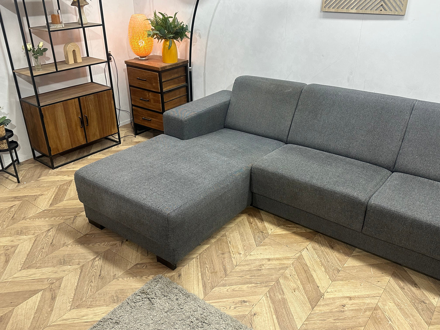 Antraciet U Bank ~ Vaste Kussens