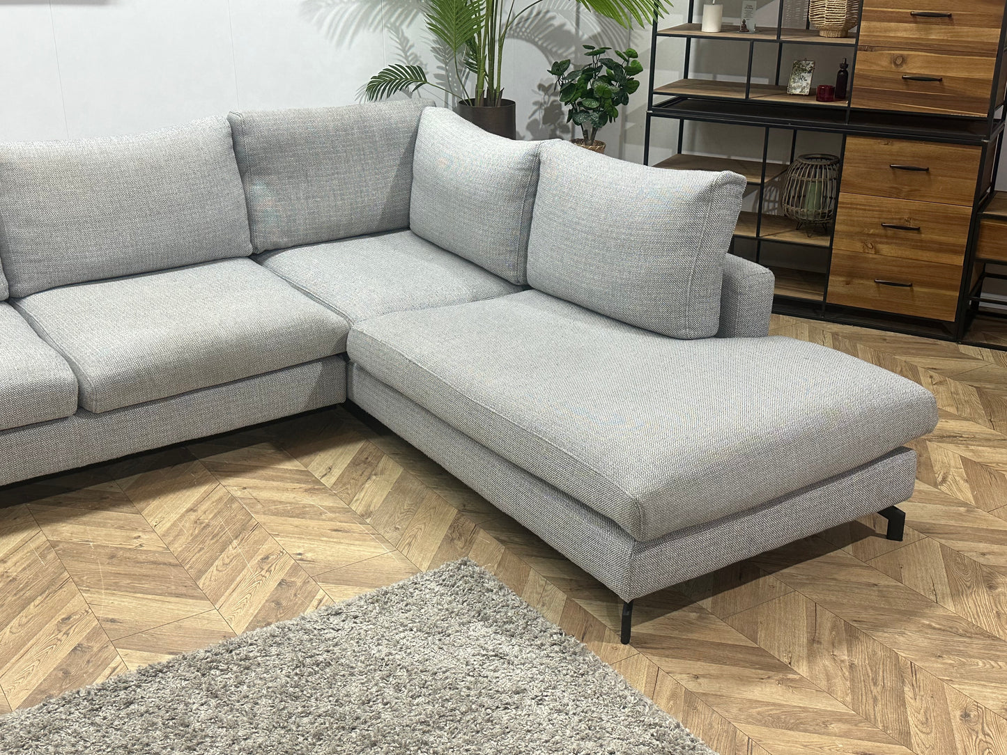 Licht Grijze U Bank ~ Losse Kussens Met Afneembare Hoezen