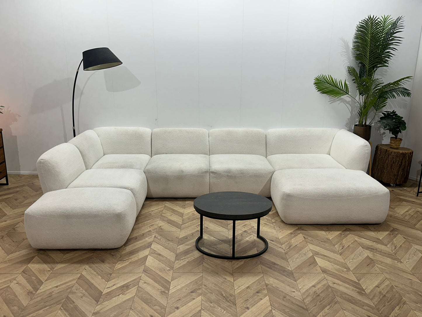 Witte Bouclé Stoffen U Bank ~ Inruilvoordeel