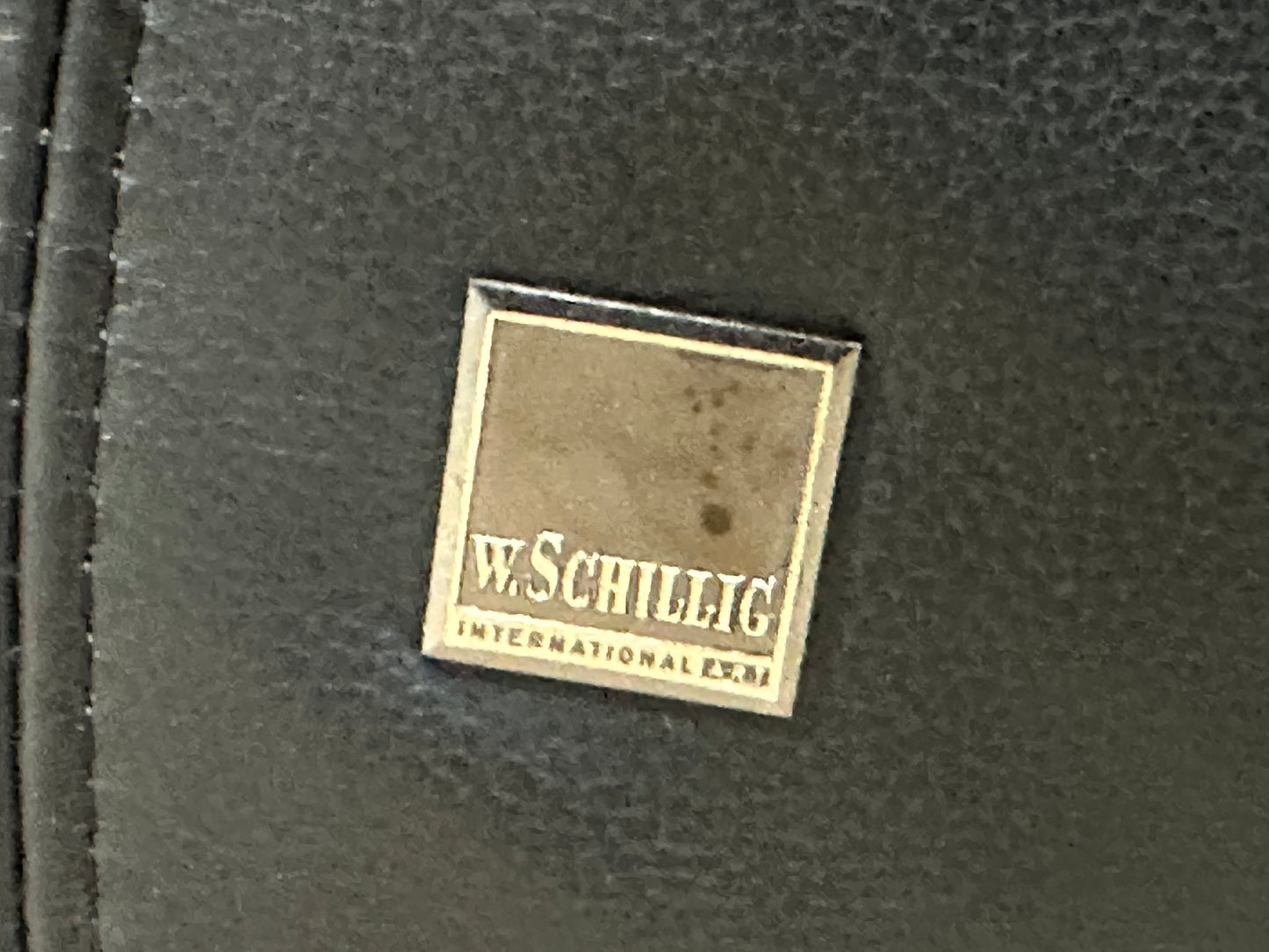 W.Schillig Zwarte Echt Lederen Banken Set ~ Vaste Kussens