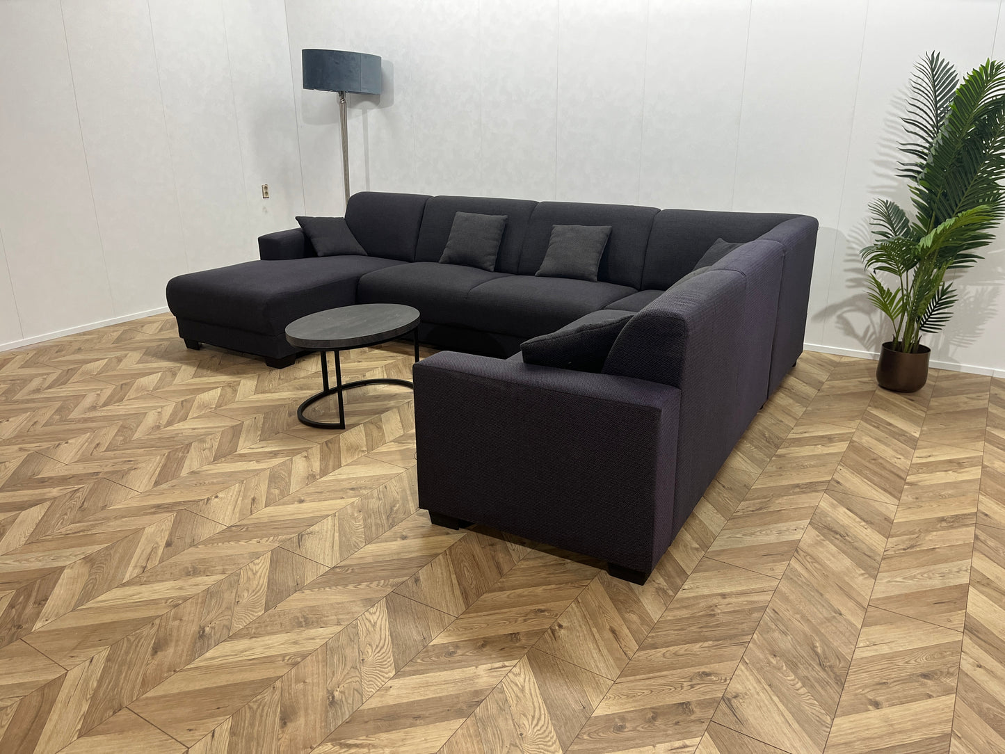 Antraciet U Bank - Vaste Kussens