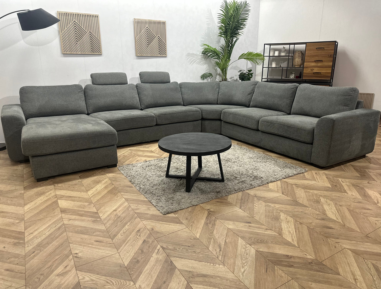 Antraciet Suède Stoffen U Bank ~ Losse Kussens Met Afneembare Hoezen