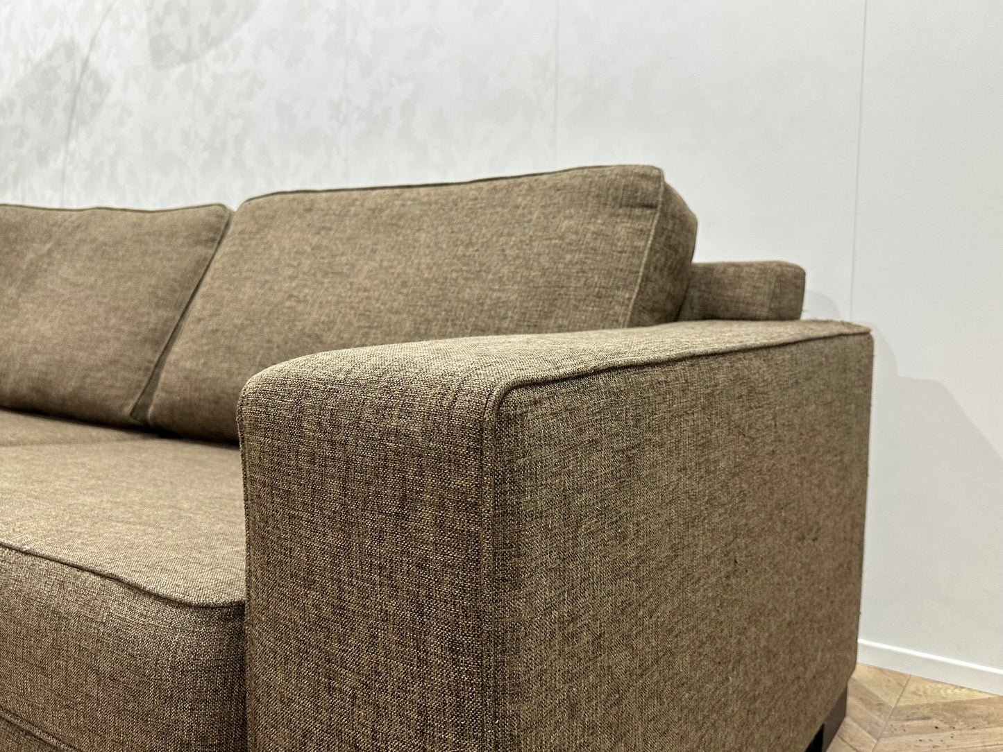 Bruine 2.5-Zits Bank ~ Losse Kussens Met Afneembare Hoezen