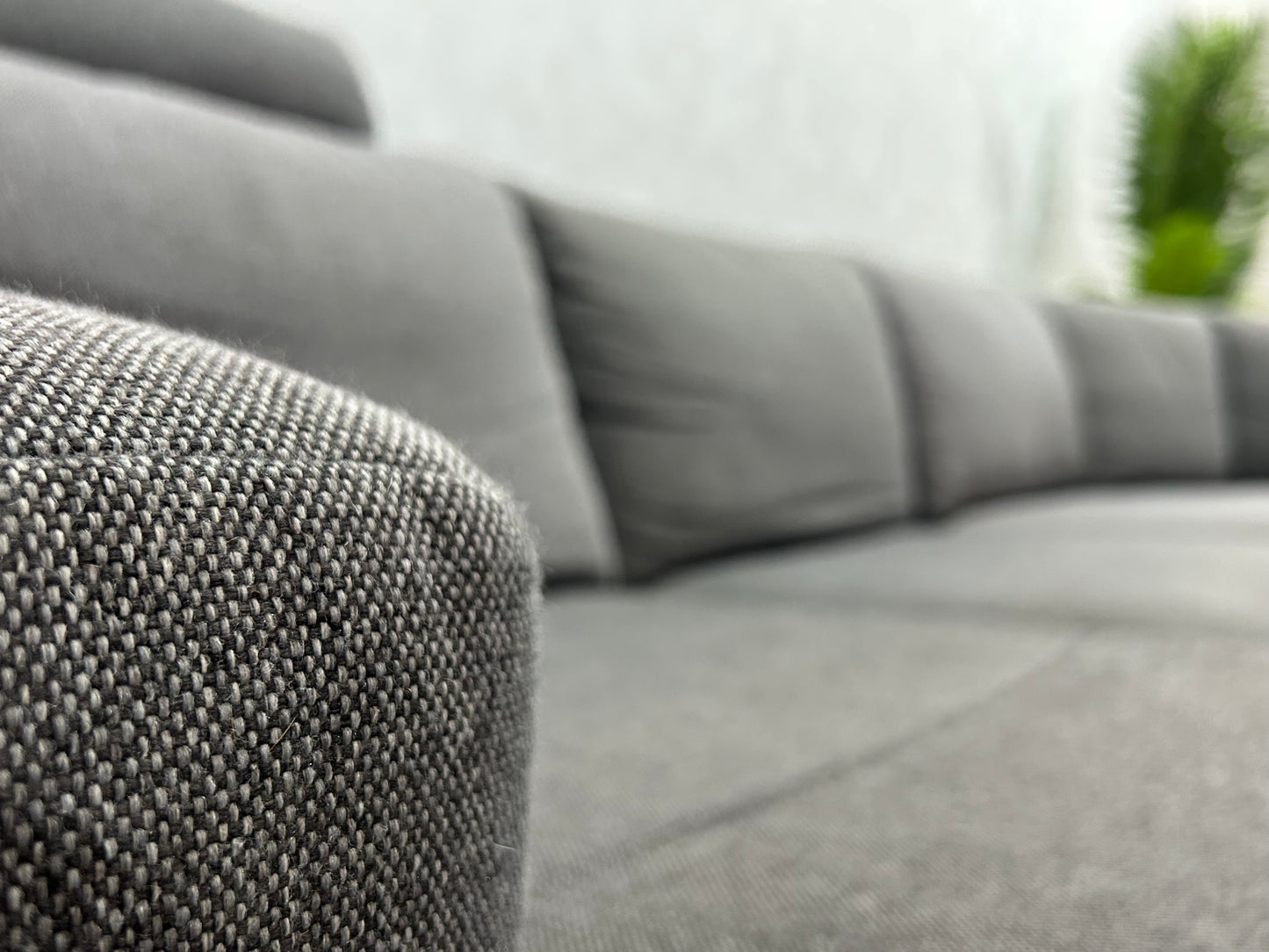 H&H Grijze U Bank ~ Losse Kussens Met Afneembare Hoezen