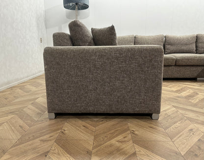 Grijze/Beige U Bank ~ Losse Kussens Met Afneembare Hoezen