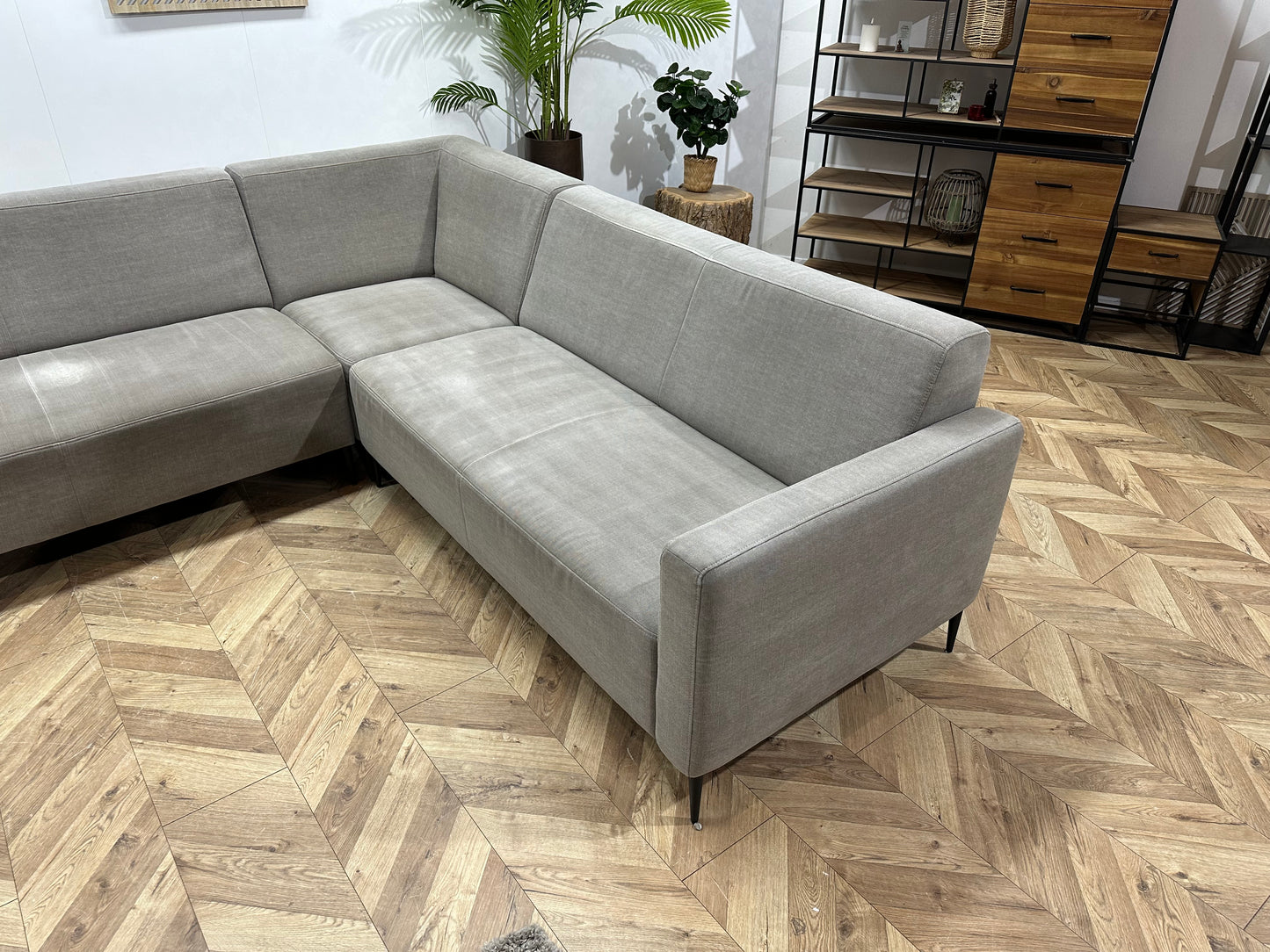 !Inruilvoordeel! Goossens Grijze Hoekbank ~ Beide Hoekopstellingen Mogelijk