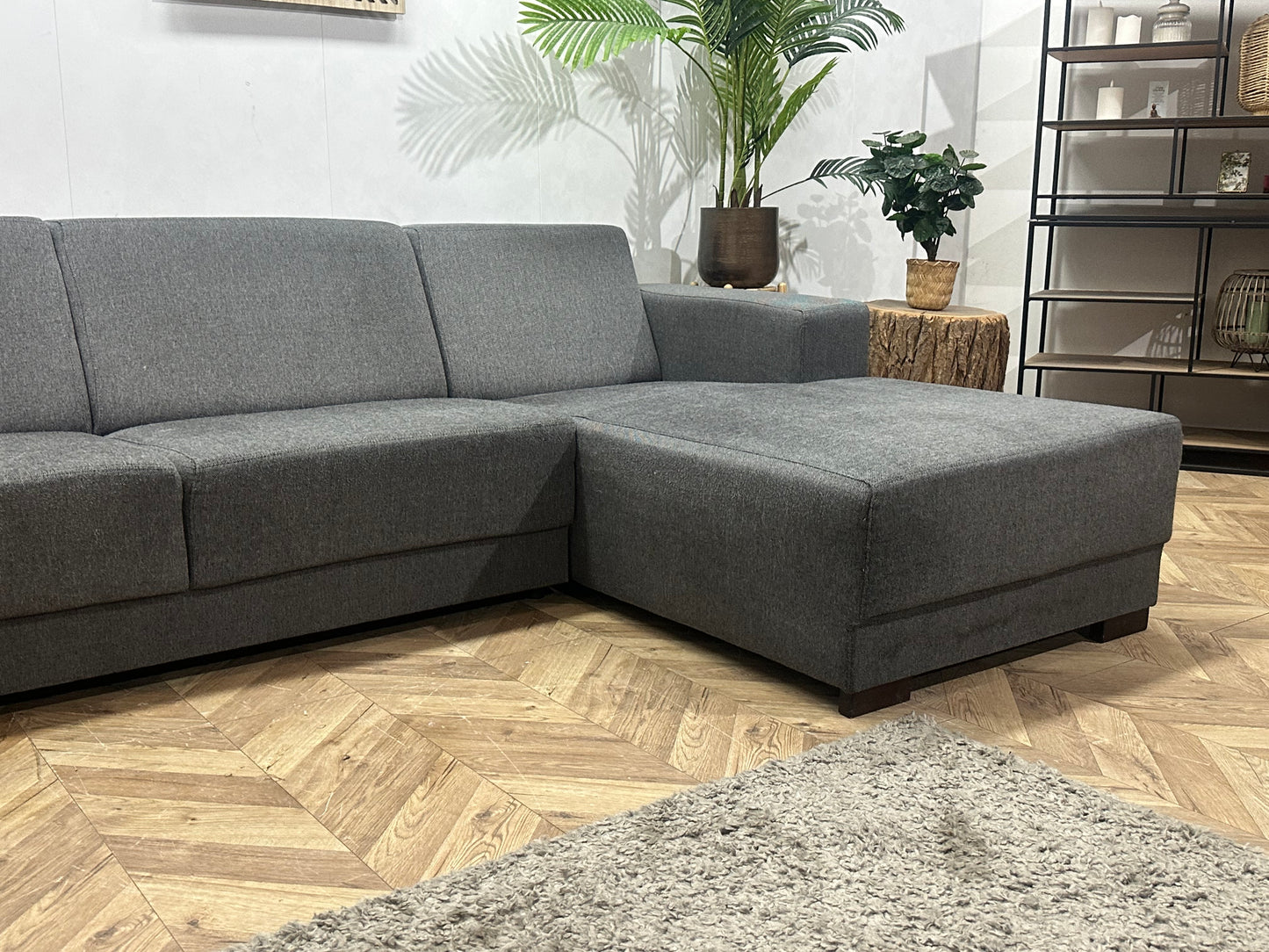 Antraciet U Bank ~ Vaste Kussens