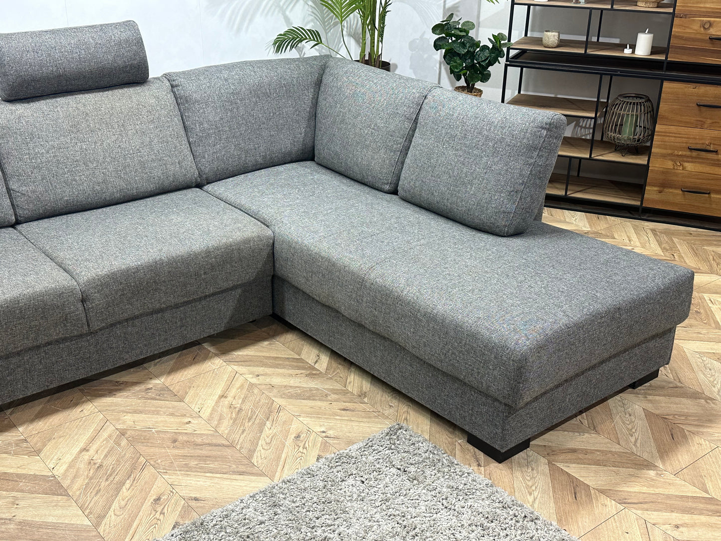 Grijze U Bank ~ Losse Rugkussens Met Afneembare Hoezen