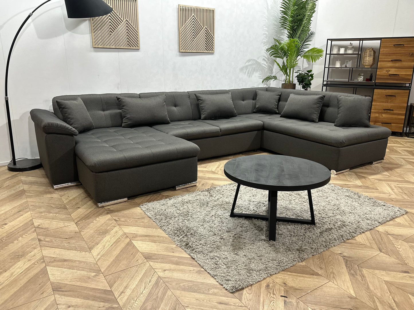 !Showroommodel! Antraciet U Bank