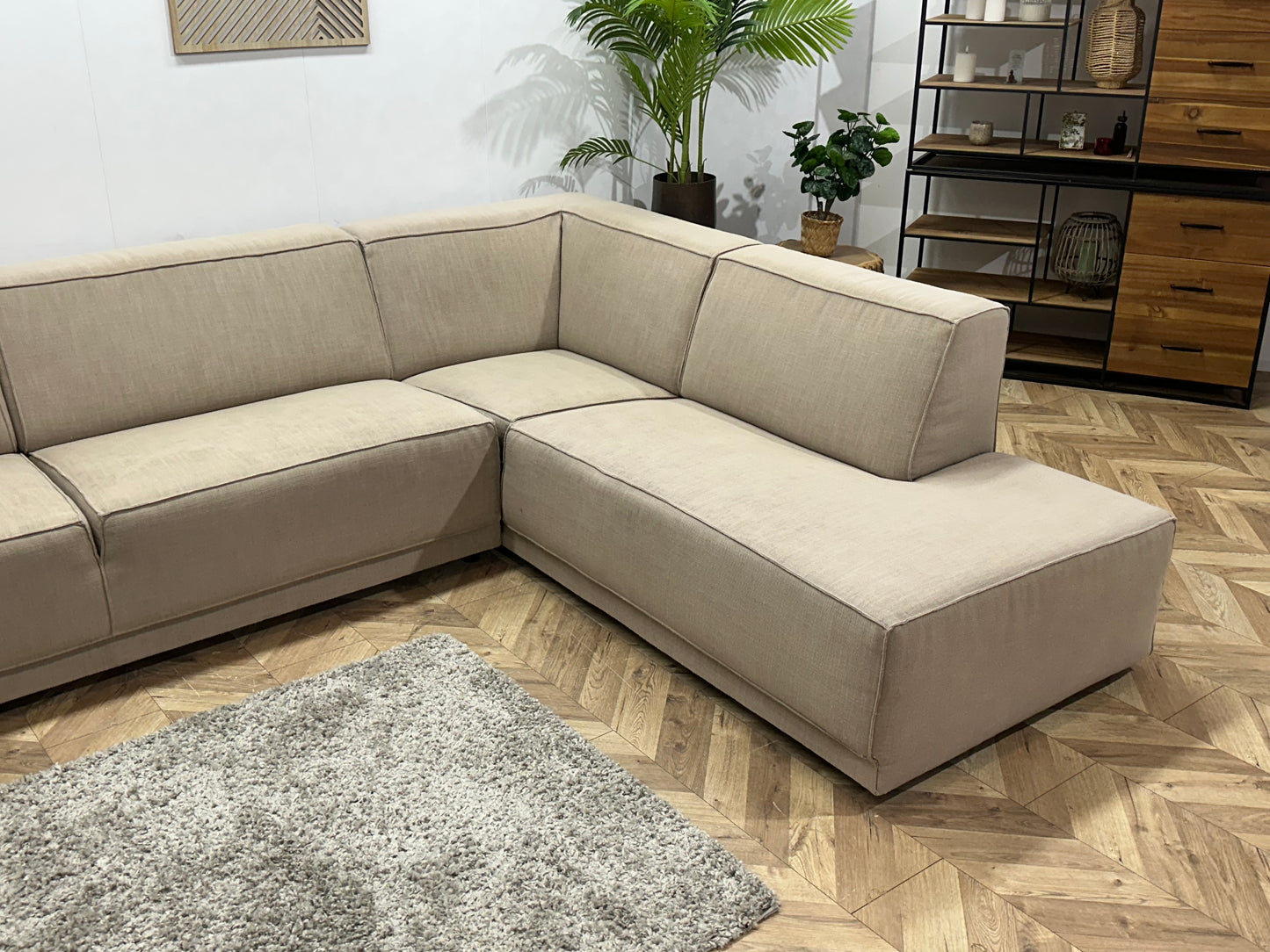 Beige Hoekbank ~ Inruilvoordeel