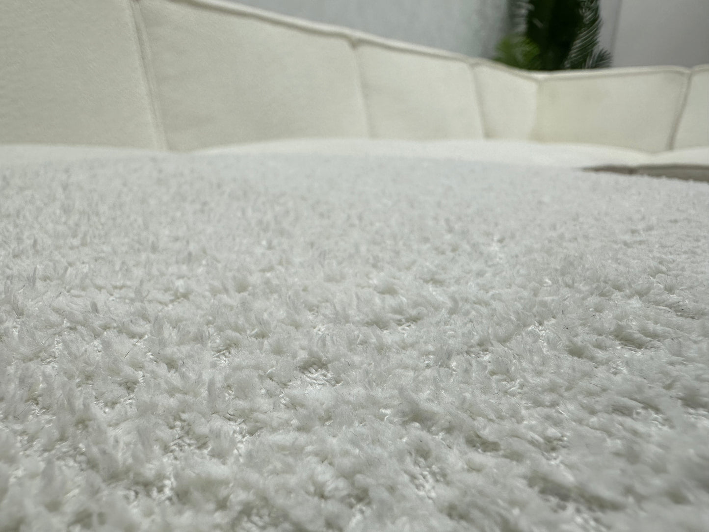 Witte Bouclé Stoffen U Bank ~ Vaste Kussens