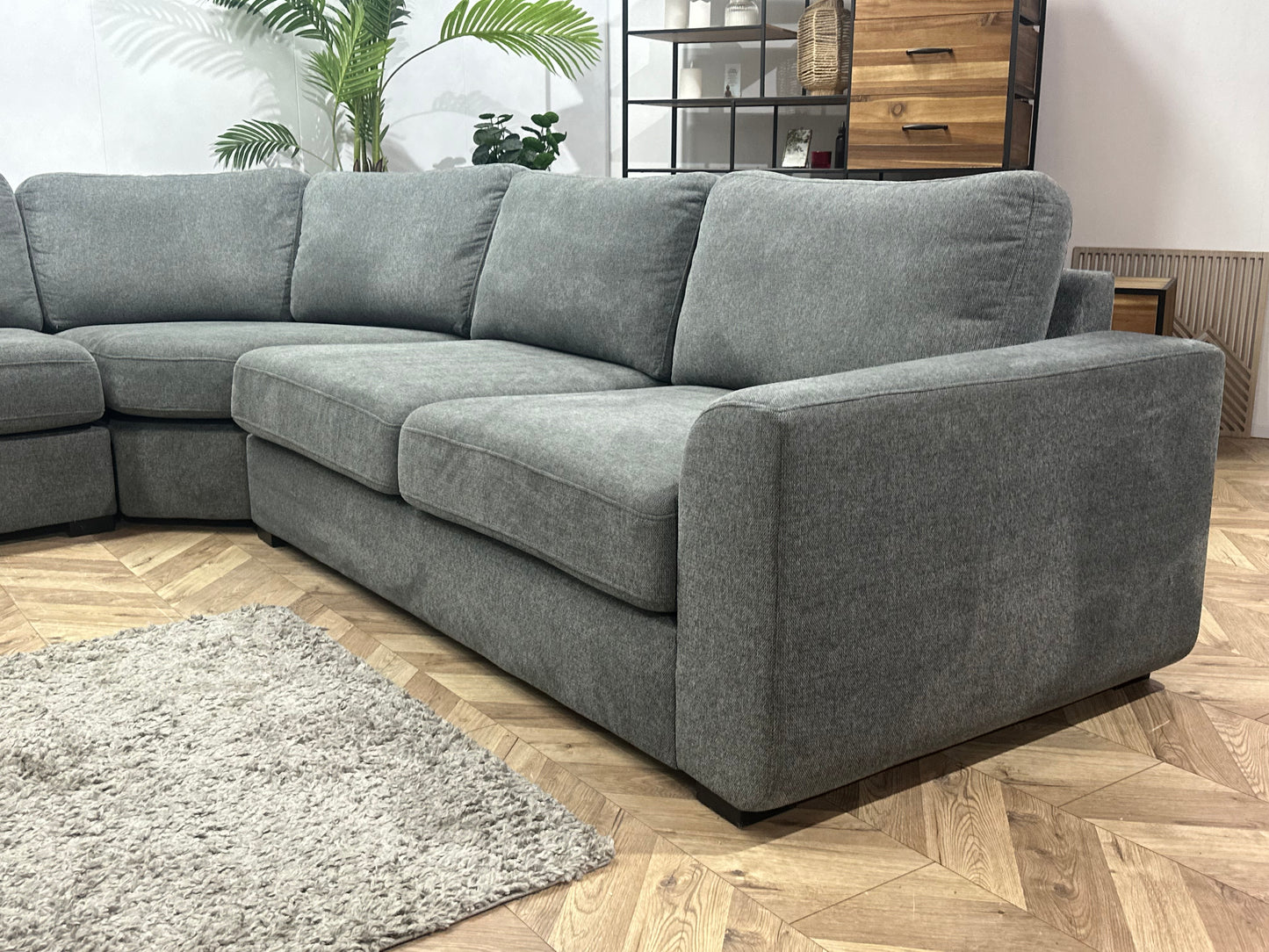 Antraciet Suède Stoffen U Bank ~ Losse Kussens Met Afneembare Hoezen