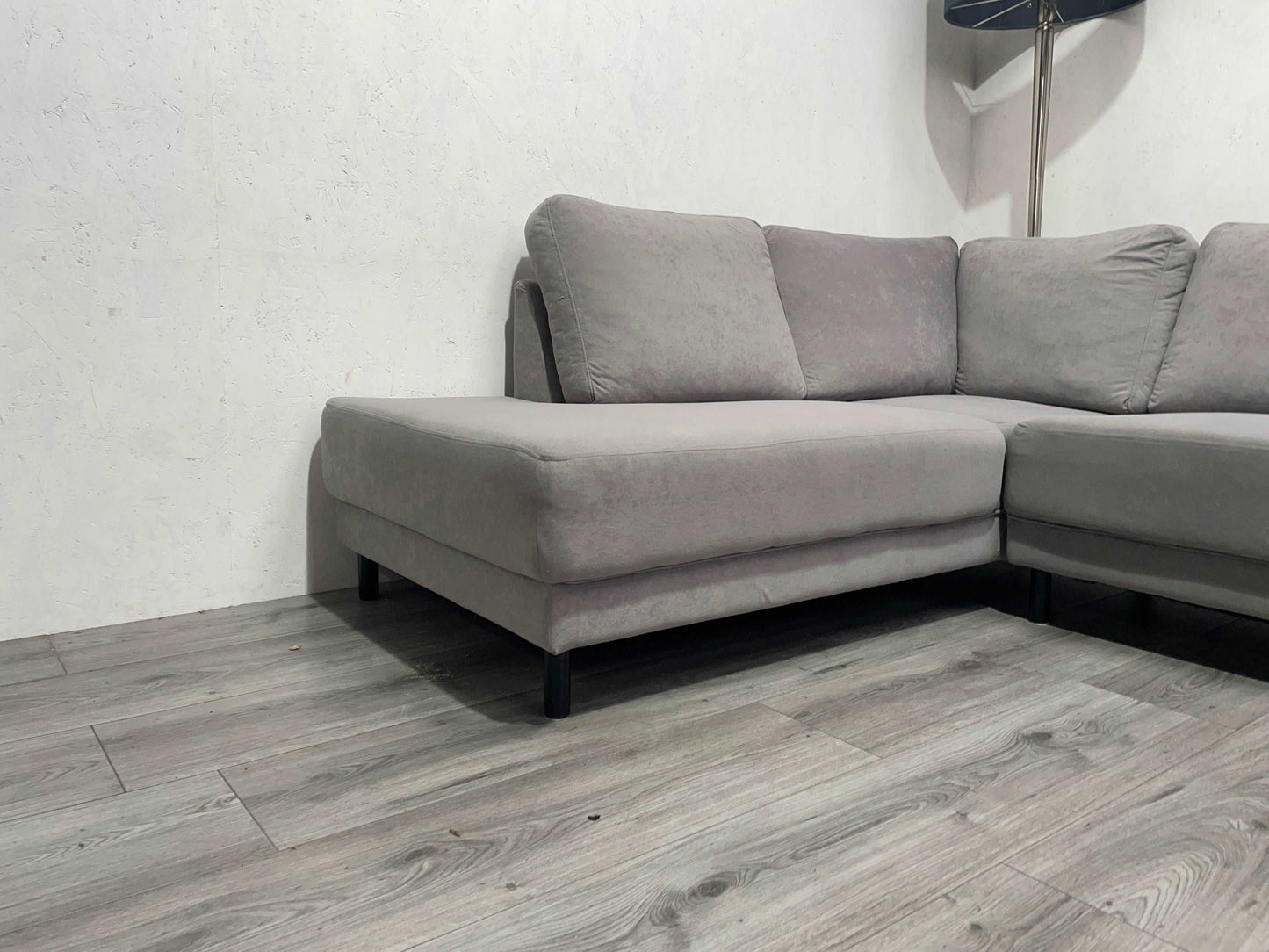 Licht Grijze U Bank ~ Losse Rugkussens