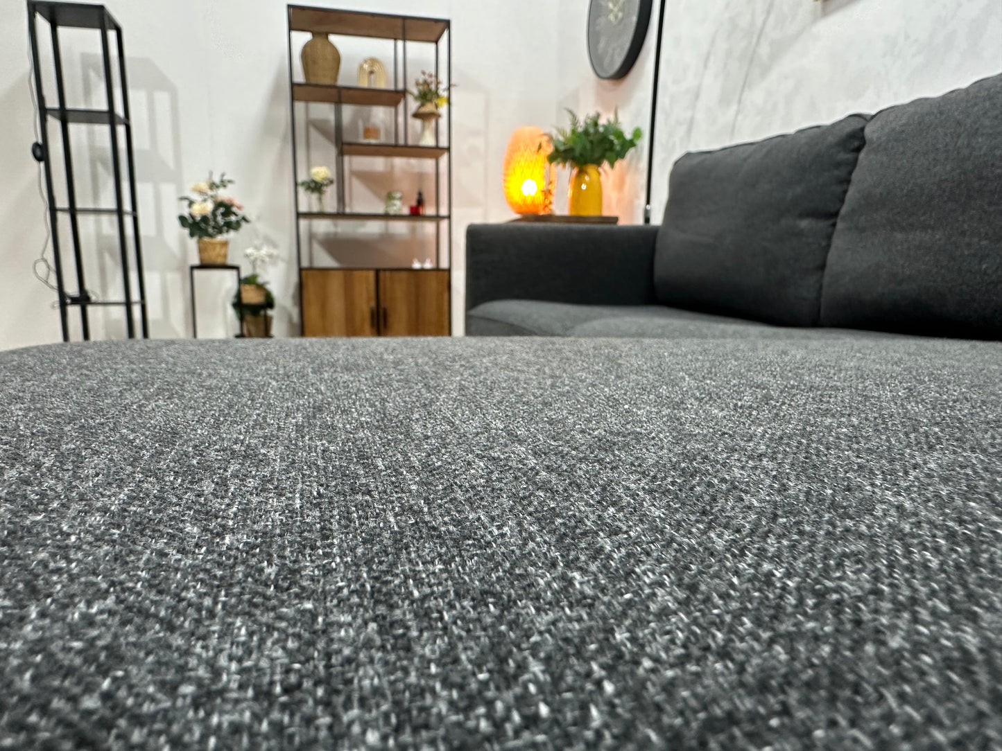 Antraciet Hoekbank ~ Losse Kussens Met Afneembare Hoezen