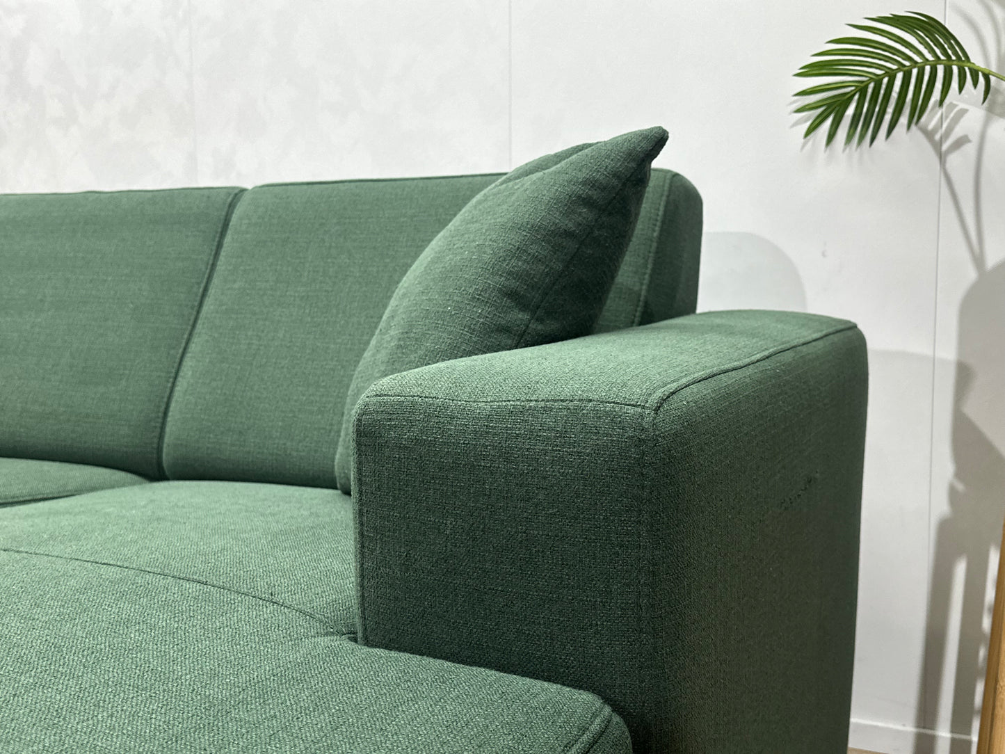 Groene U Bank ~ Vaste Kussens