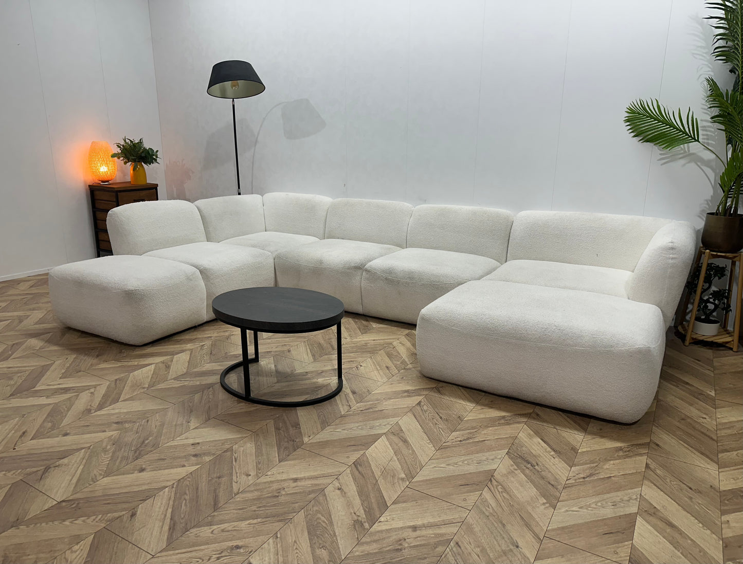 Witte Bouclé Stoffen U Bank ~ Inruilvoordeel