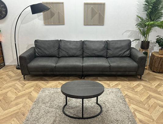 Antraciet Suède Stoffen 4-Zits Bank