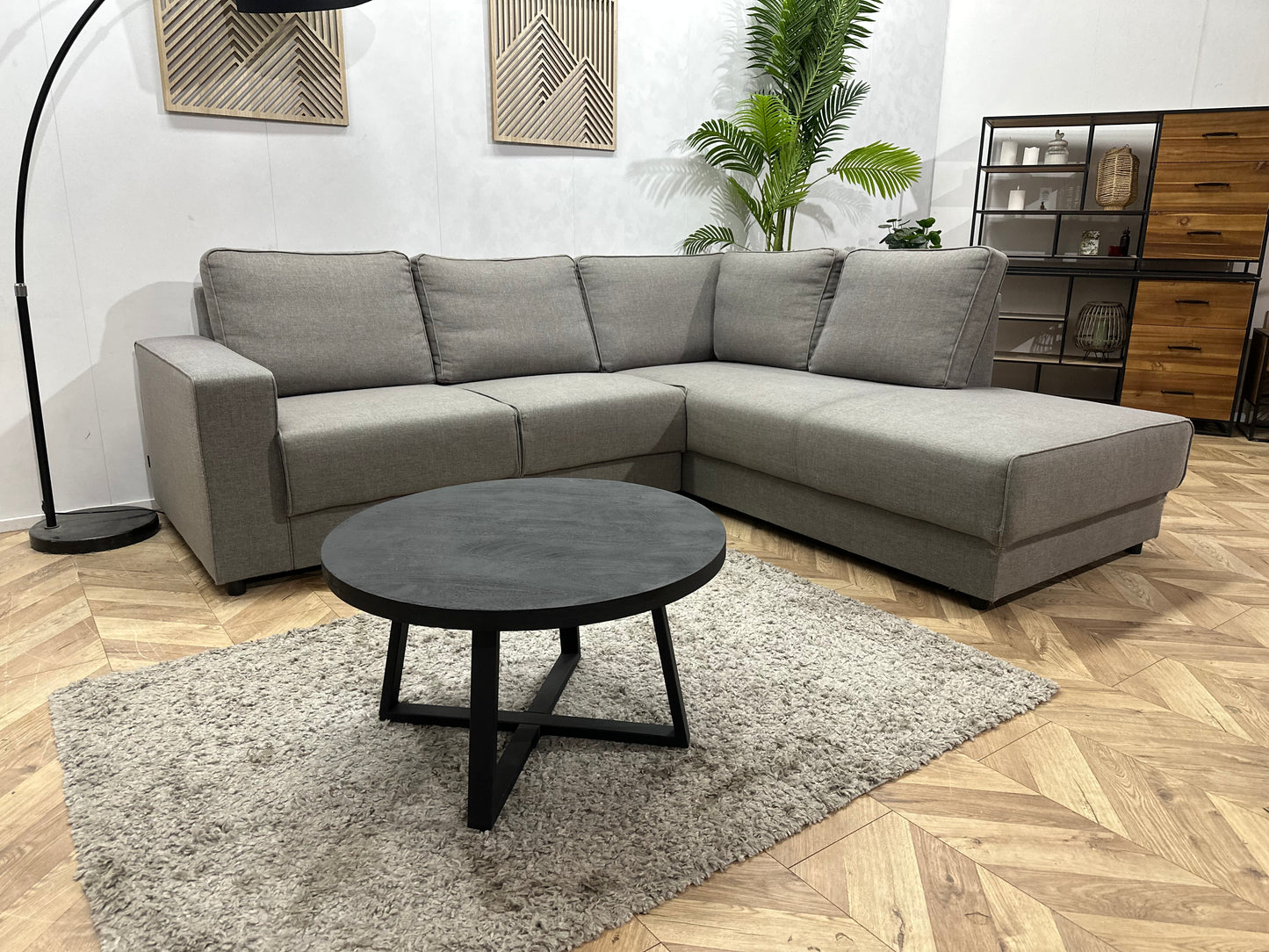 Woood Grijze Hoekbank ~ Inruilvoordeel