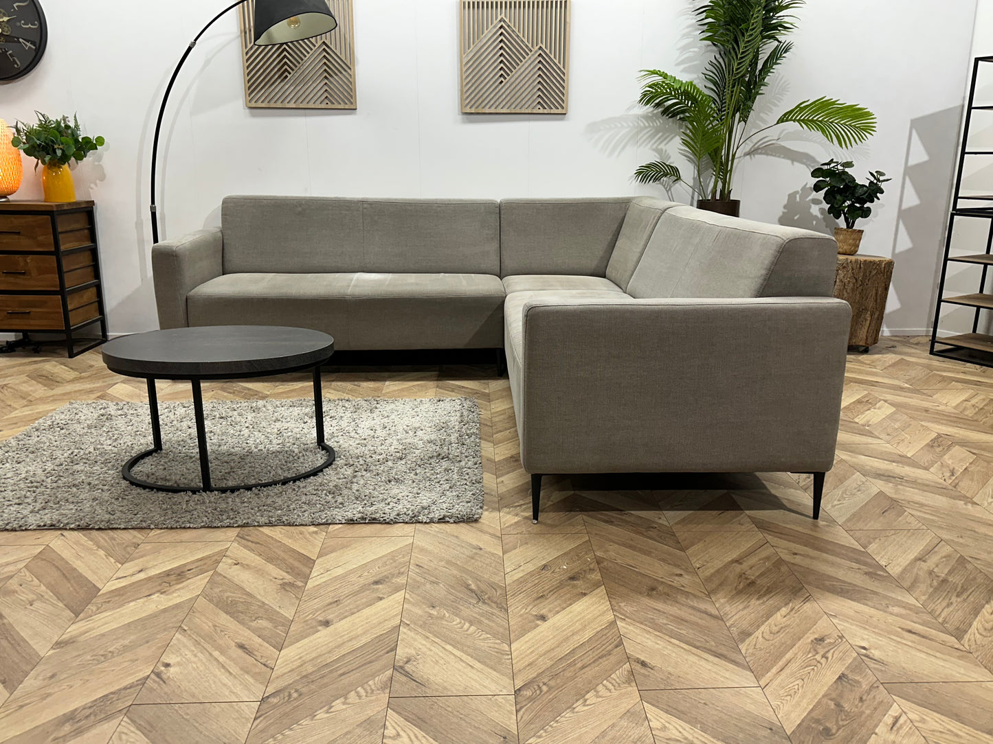 !Inruilvoordeel! Goossens Grijze Hoekbank ~ Beide Hoekopstellingen Mogelijk