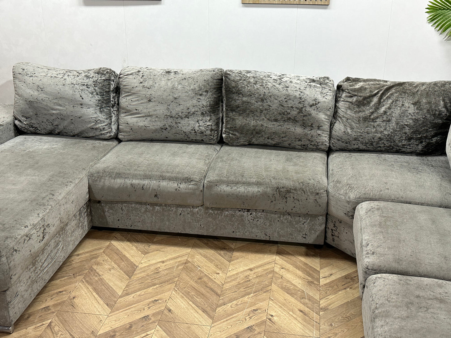 Grijze Velvet U Bank ~ Inruilvoordeel