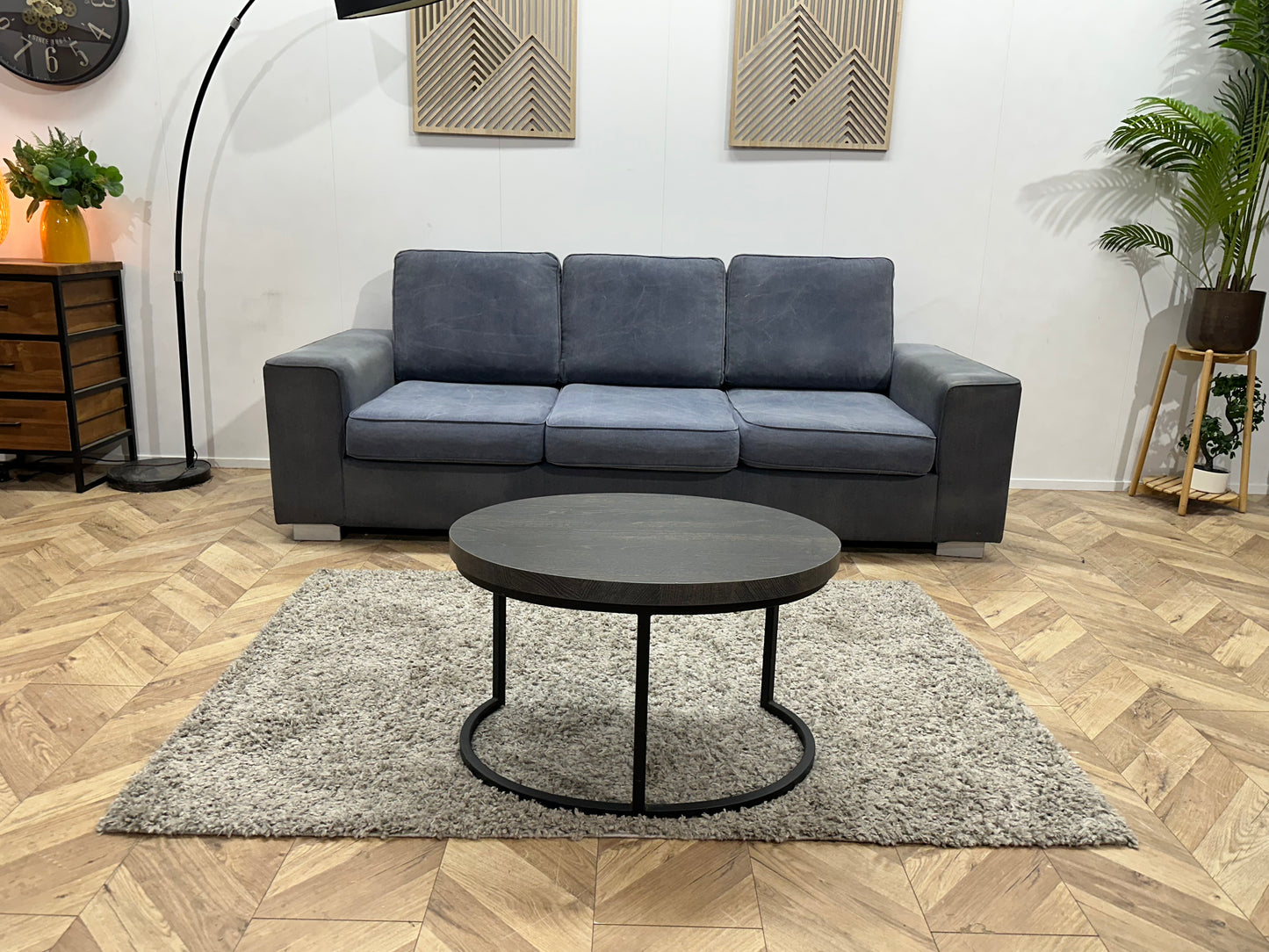 !Inruilvoordeel! Blauwe 2.5-Zits Bank