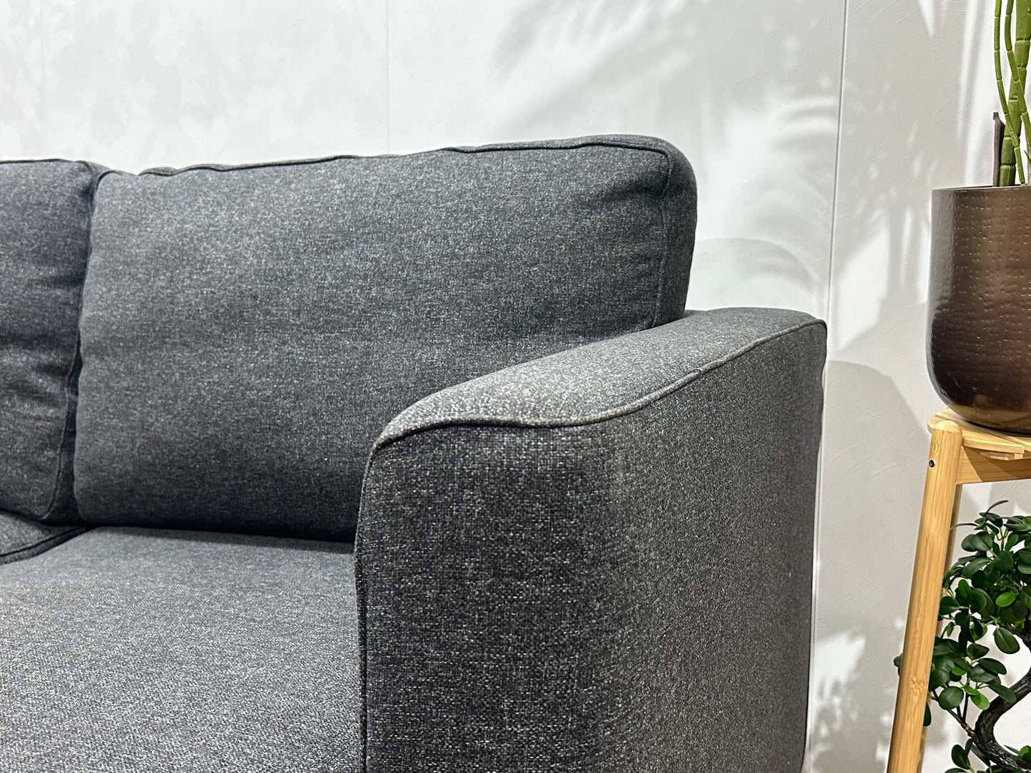 Antraciet Hoekbank ~ Losse Kussens Met Afneembare Hoezen