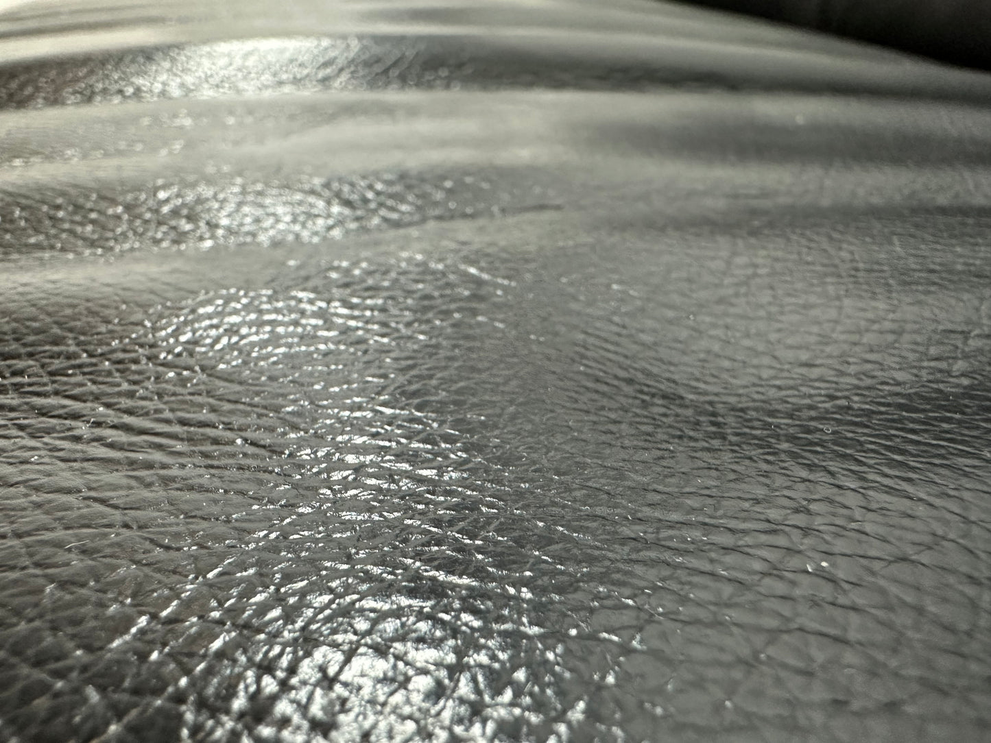 Zwart Echt Lederen 2.5-Zits Bank ~ Vaste Kussens