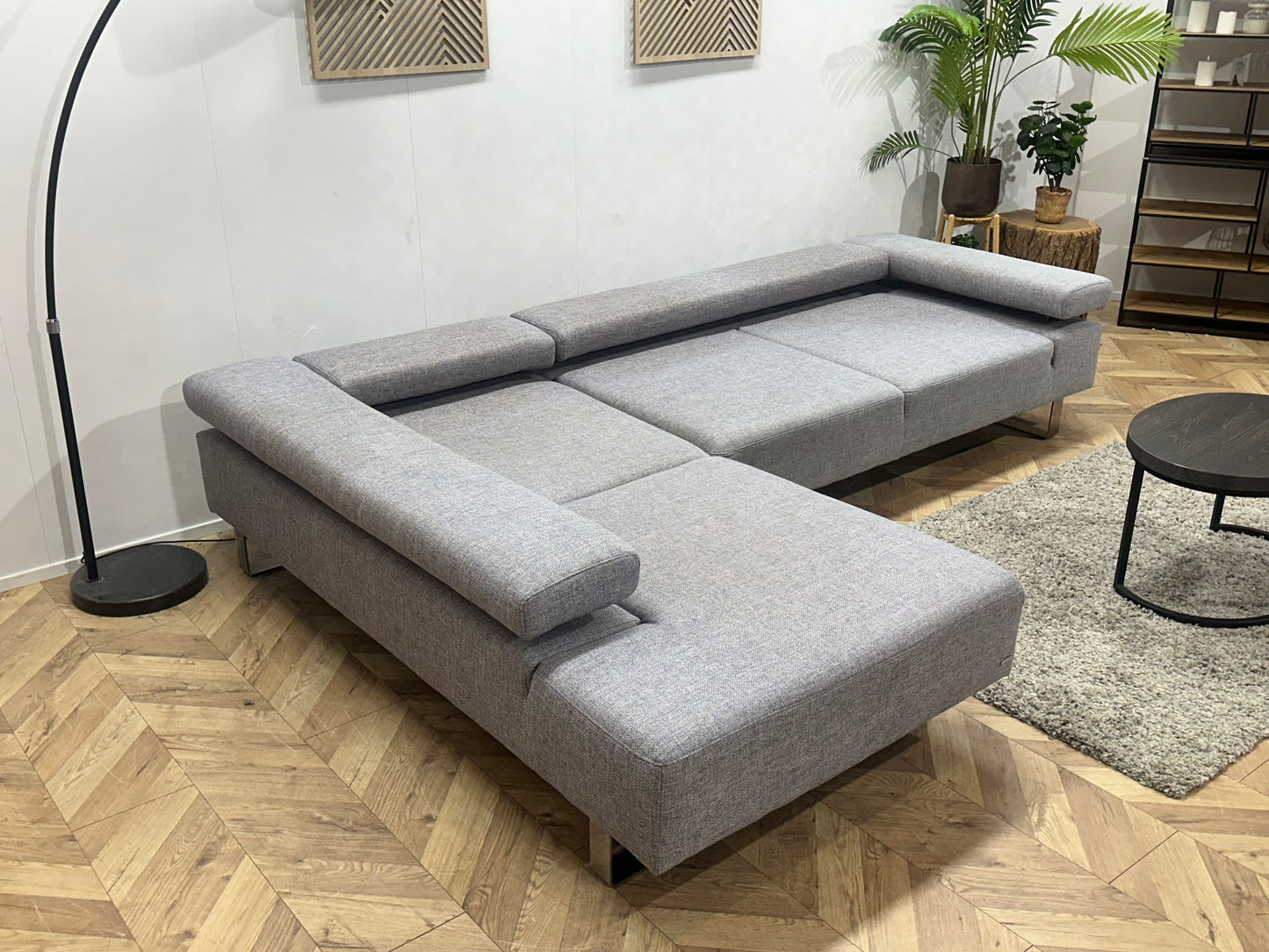 Cant Mobili Licht Grijze Hoekbank ~ Verstelbare Hoofdsteunen