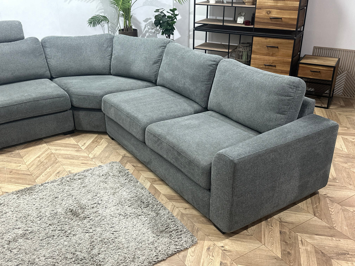 Antraciet Suède Stoffen U Bank ~ Losse Kussens Met Afneembare Hoezen