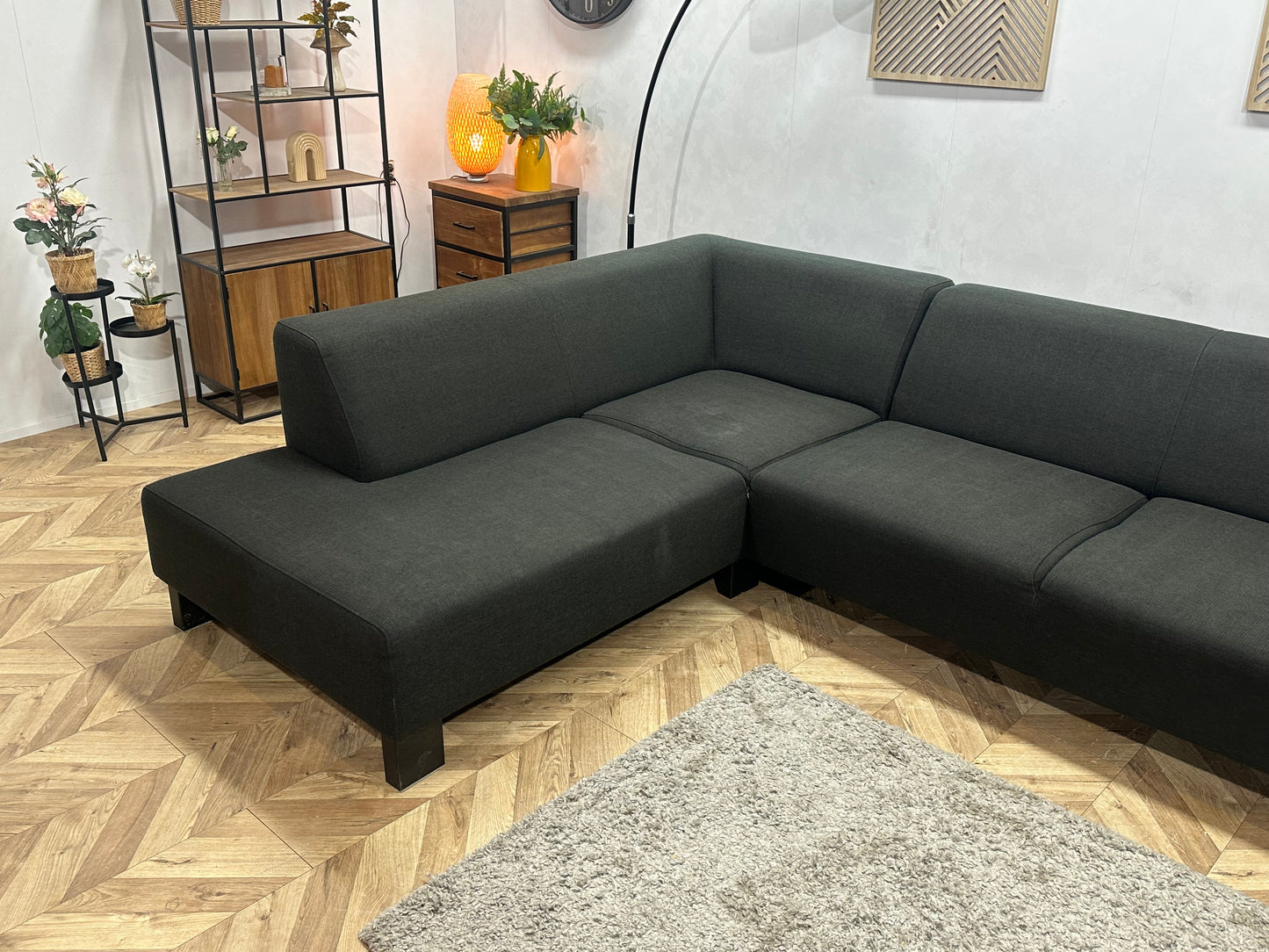 Zwarte Hoekbank ~ Inruilvoordeel