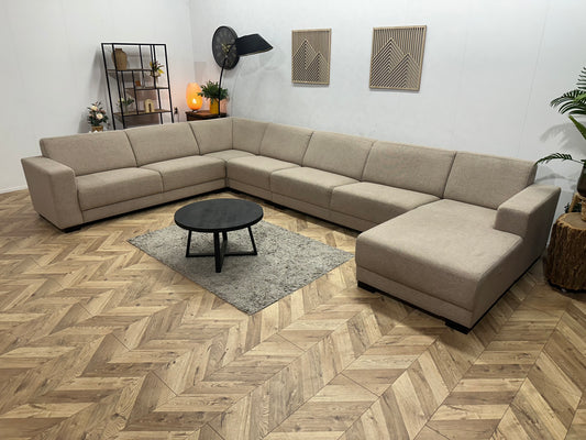 Beige Ruime U Bank ~ Vaste Kussens