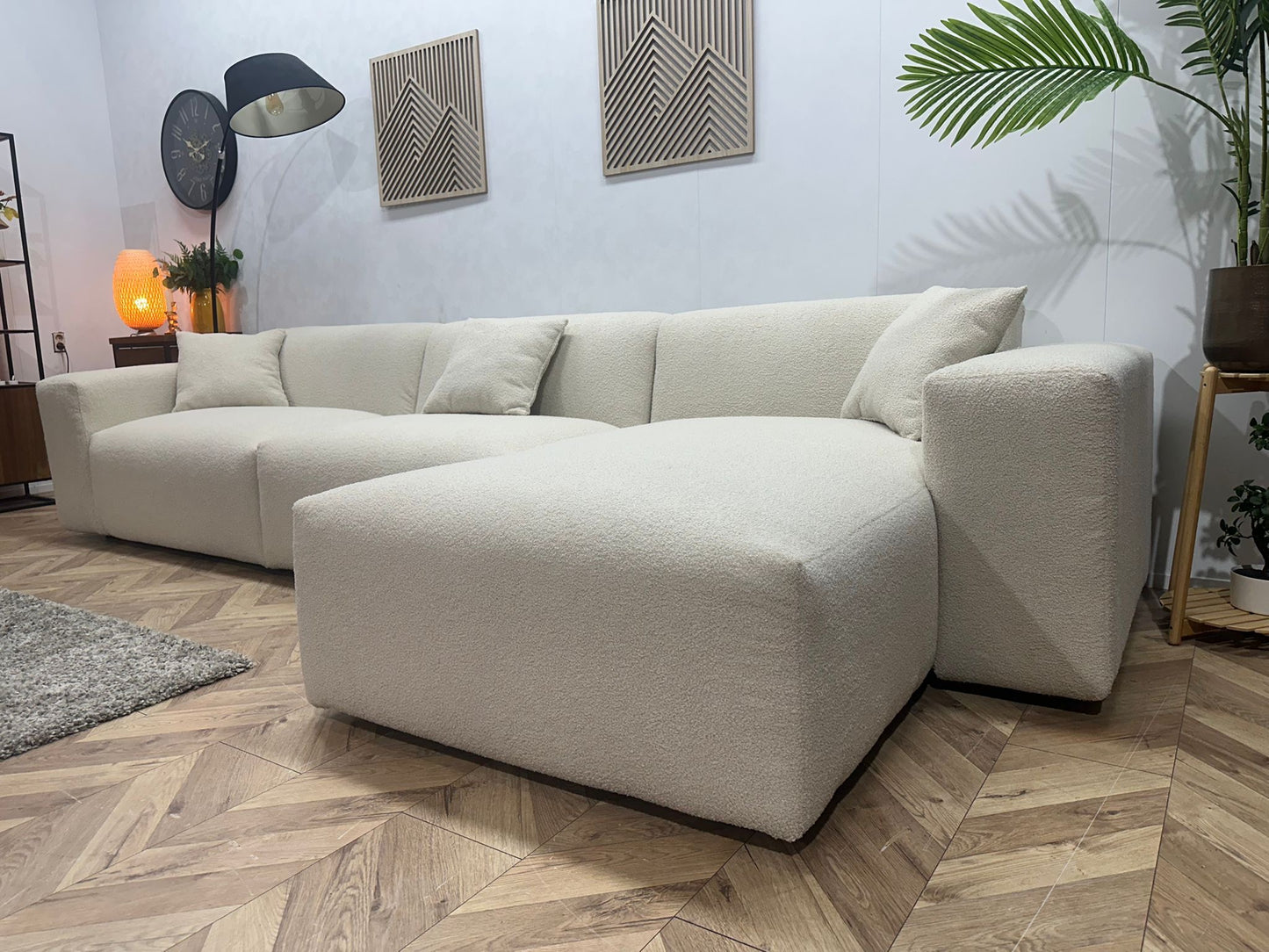 Hoekbank Den Haag XL Bouclé