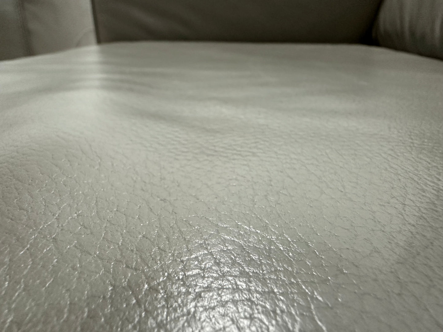 Grijze Echt Lederen Banken Set ~ Vaste Kussens