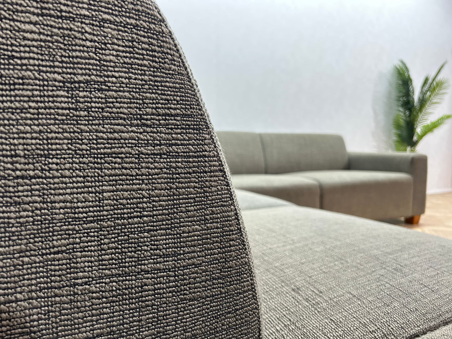 Taupe Hoekbank ~ Incl Hocker