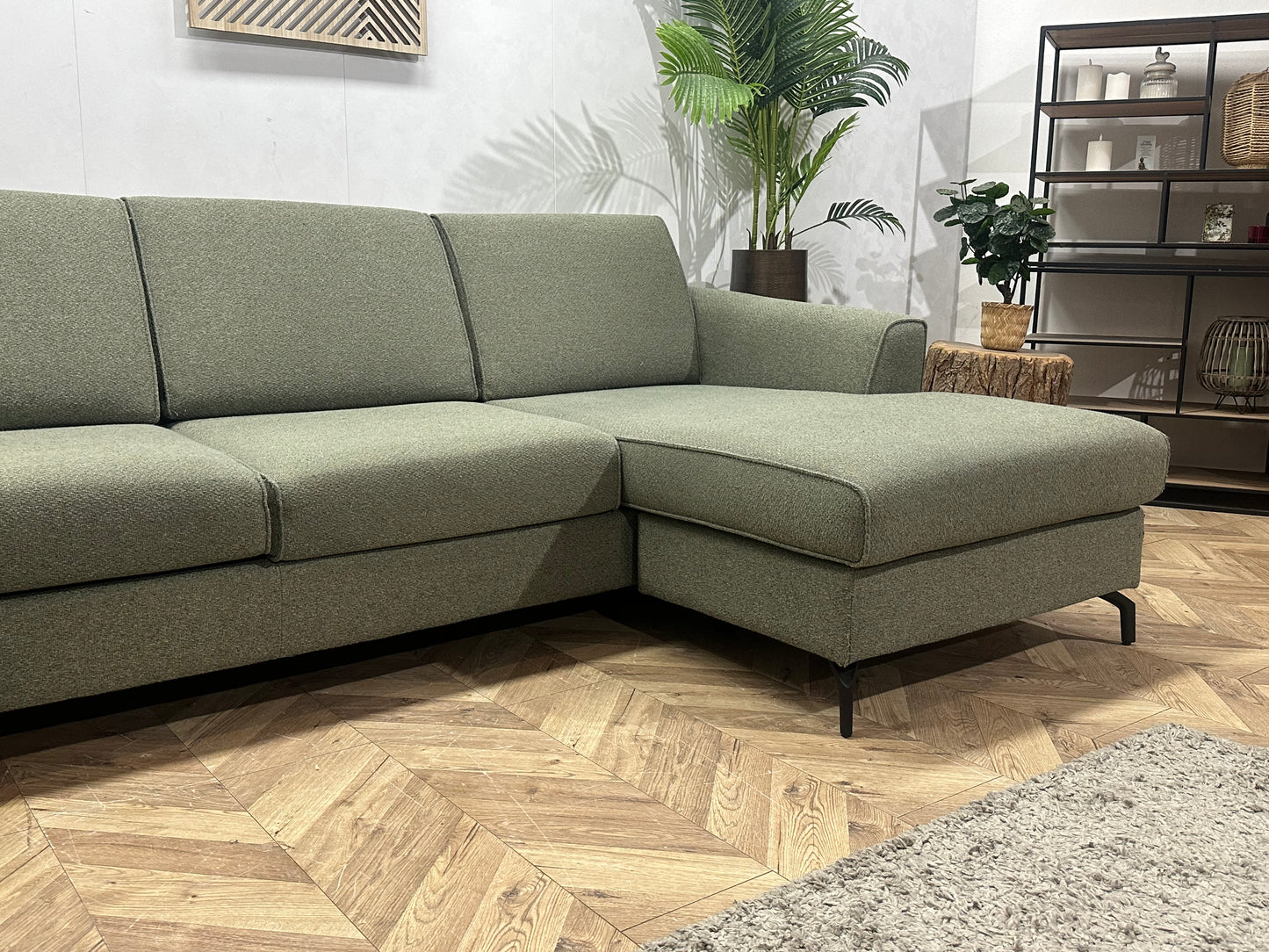 H&H Grijze U Bank ~ Losse Kussens Met Afneembare Hoezen