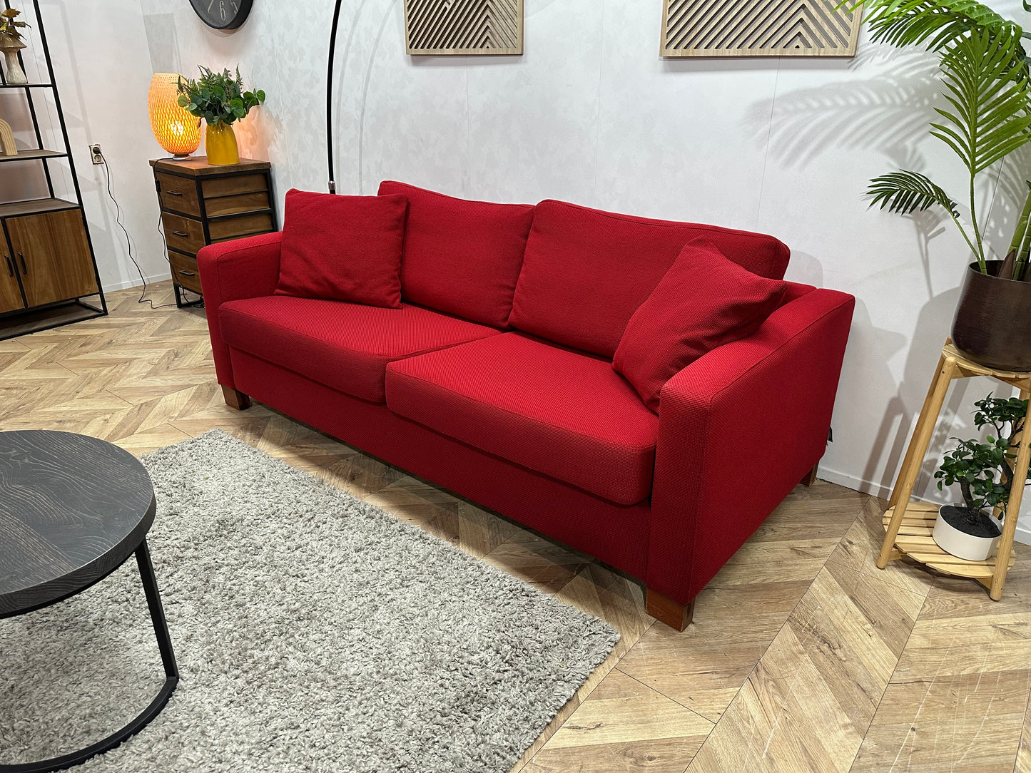 Nieuwstaat Topform Rode 2.5-Zits Bank