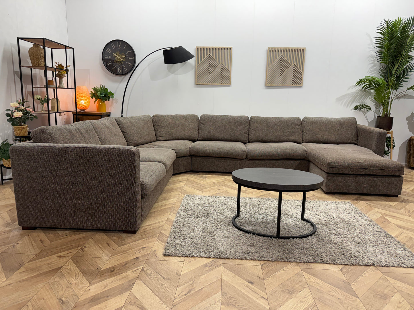 Bruine Stoffen U Bank ~ Losse Rugkussens
