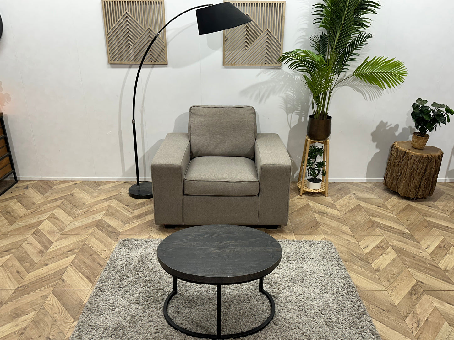 Trendhoppper Licht Grijze Fauteuil ~ Losse Kussens Met Afneembare Hoezen