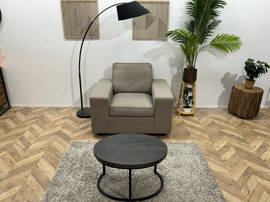 Trendhoppper Licht Grijze Fauteuil ~ Losse Kussens Met Afneembare Hoezen