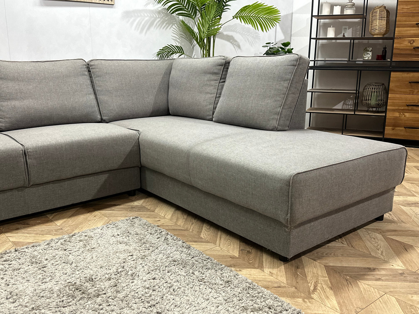 Woood Grijze Hoekbank ~ Inruilvoordeel