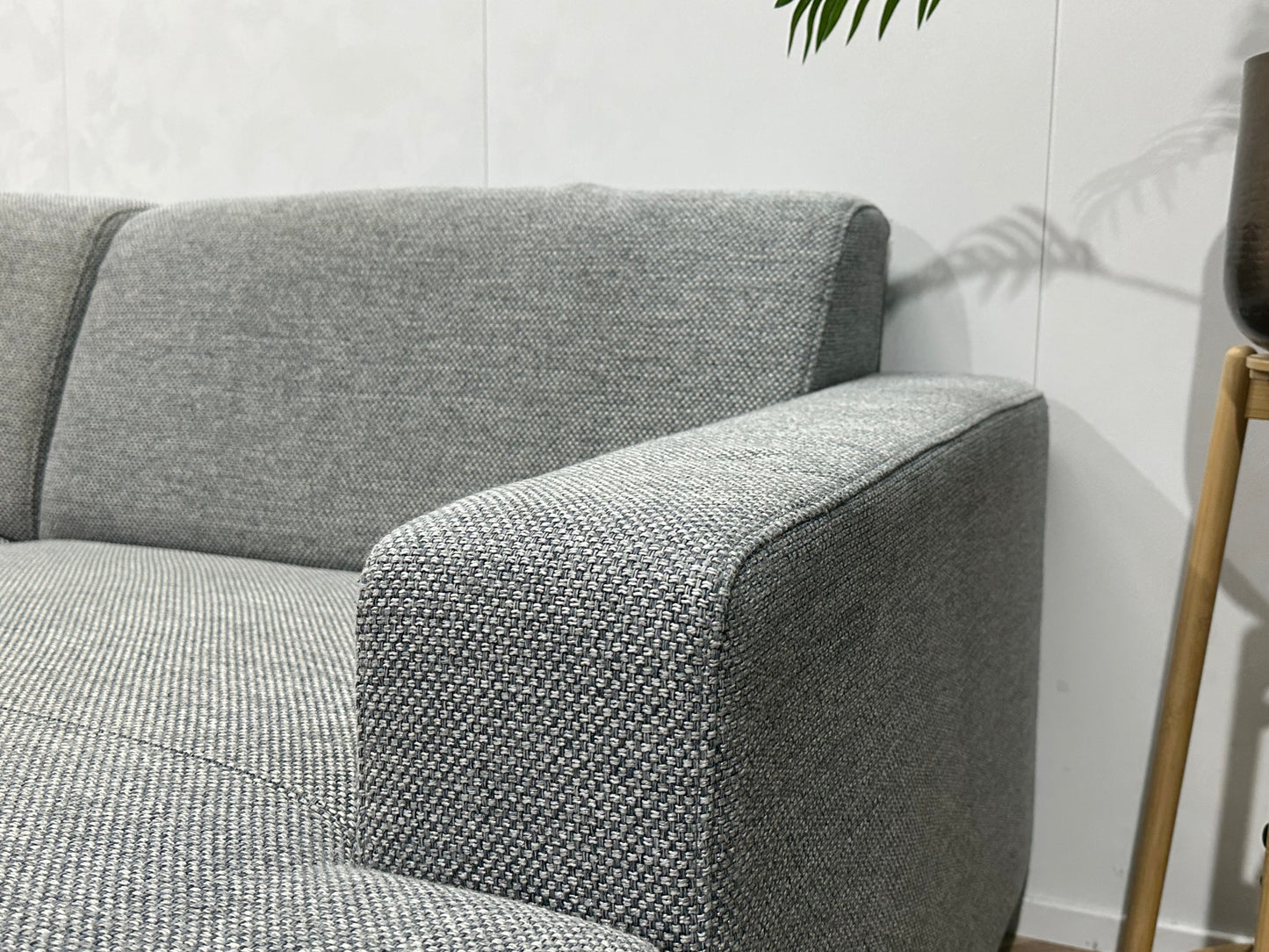 Licht Grijze Ruime U Bank ~ Vaste Kussens