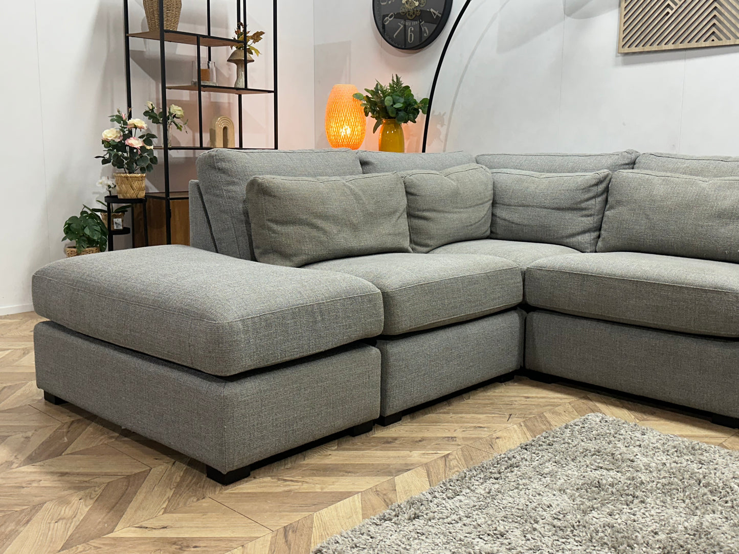 Montèl Grijze Ruime Hoekbank ~ Inruilvoordeel