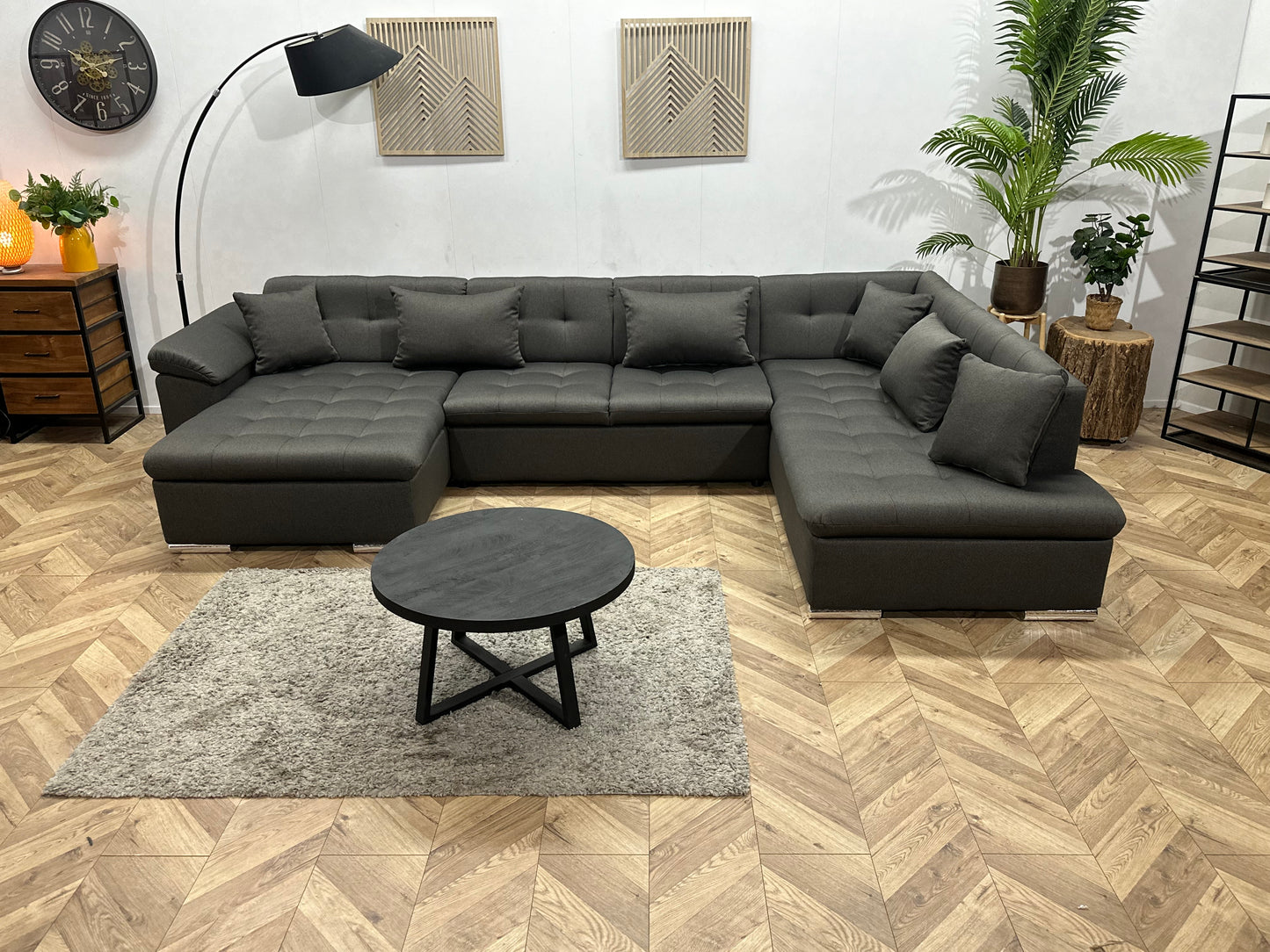 !Showroommodel! Antraciet U Bank