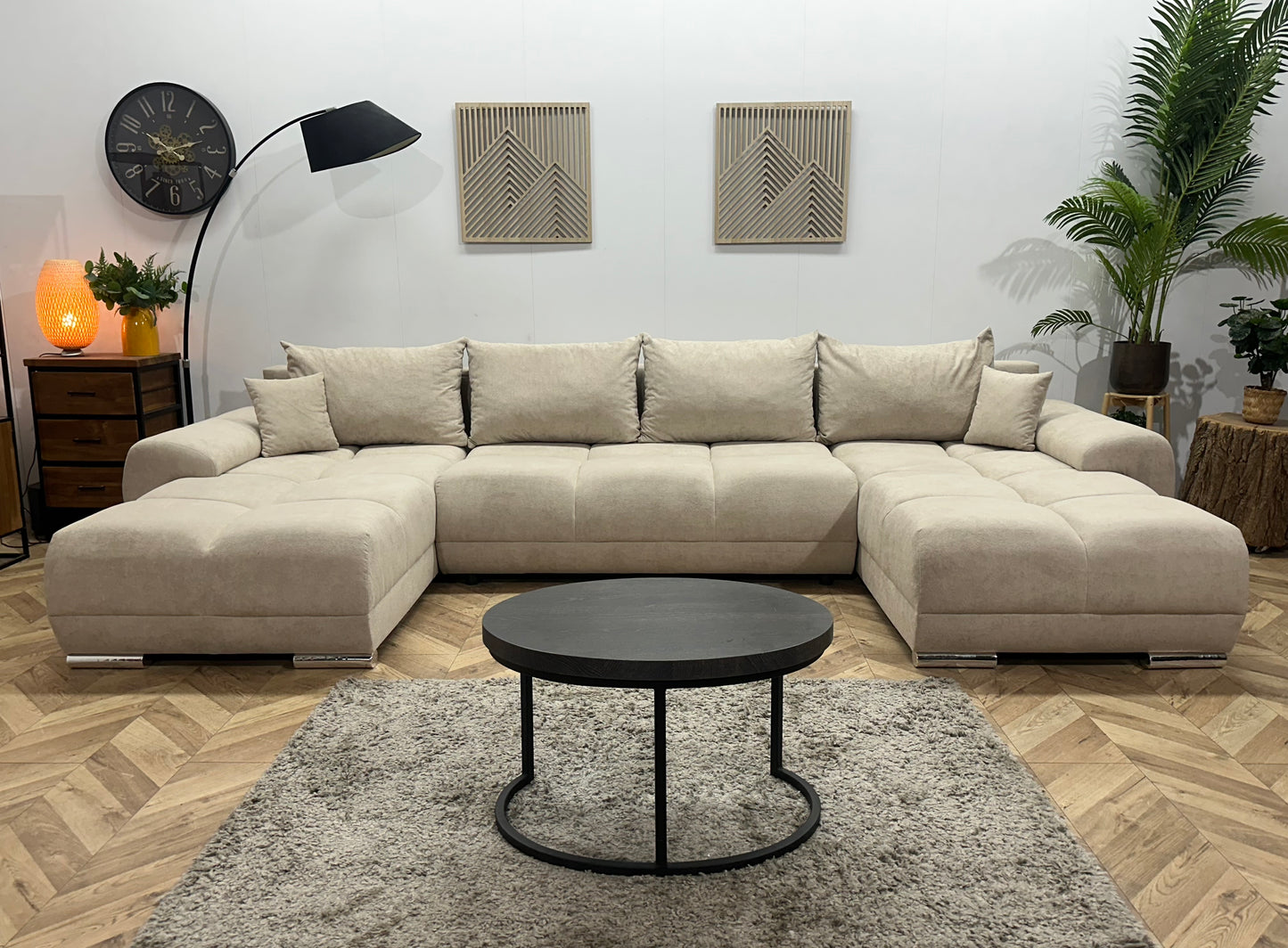 !Showroommodel! Crème Velvet U Bank