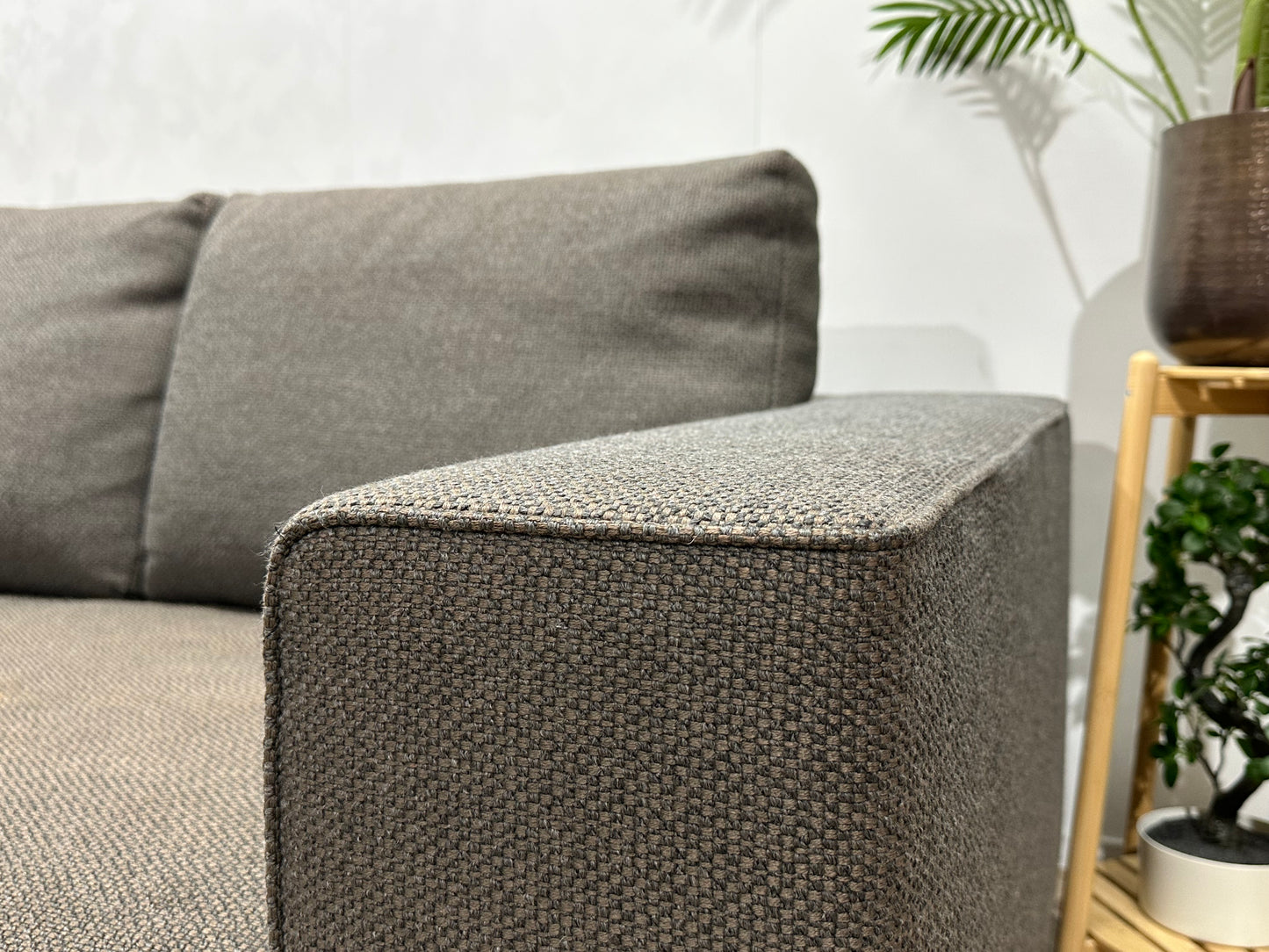 Minotti Bruine Hoekbank Inc Hocker ~ Inruilvoordeel