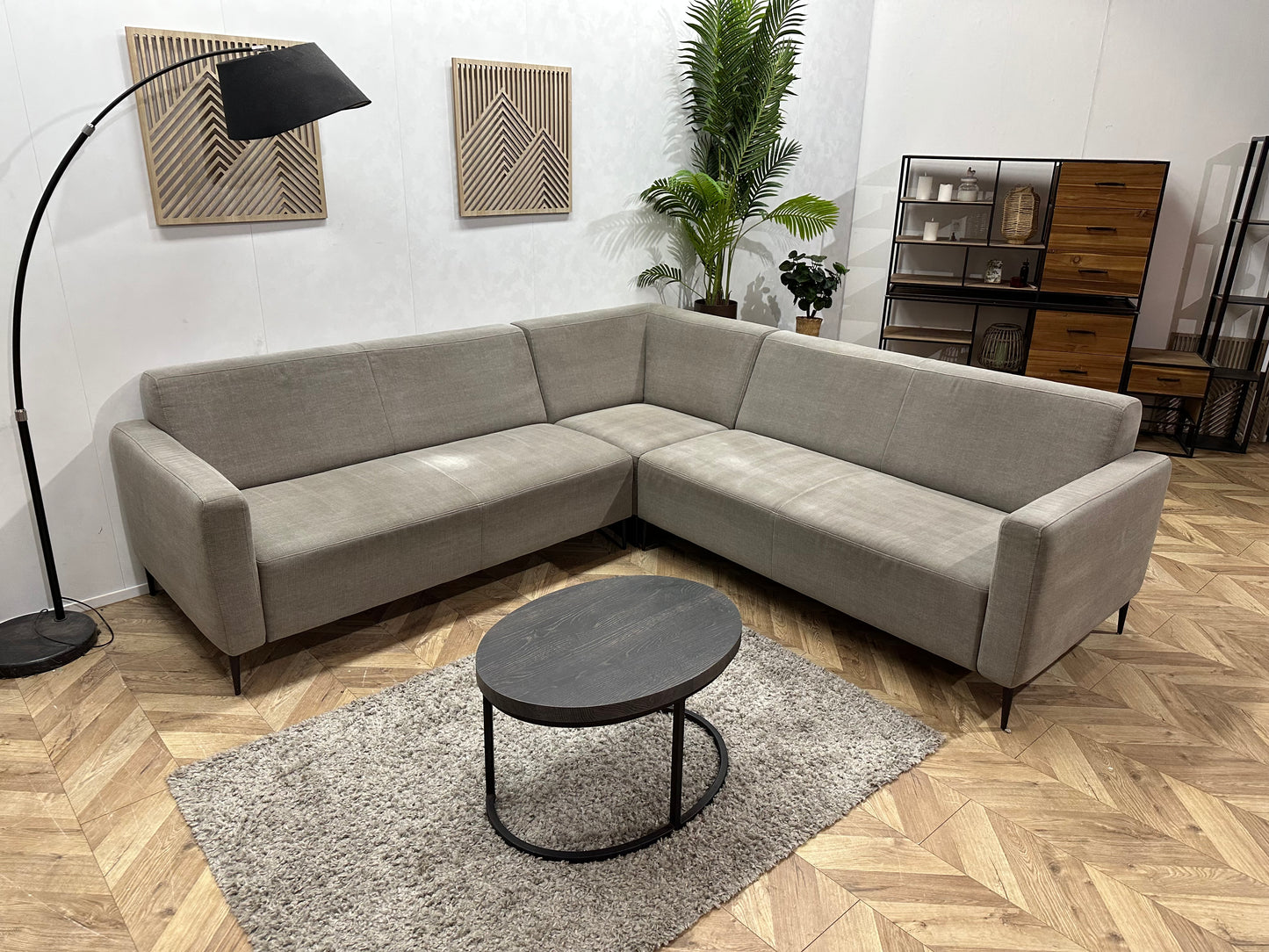 !Inruilvoordeel! Goossens Grijze Hoekbank ~ Beide Hoekopstellingen Mogelijk