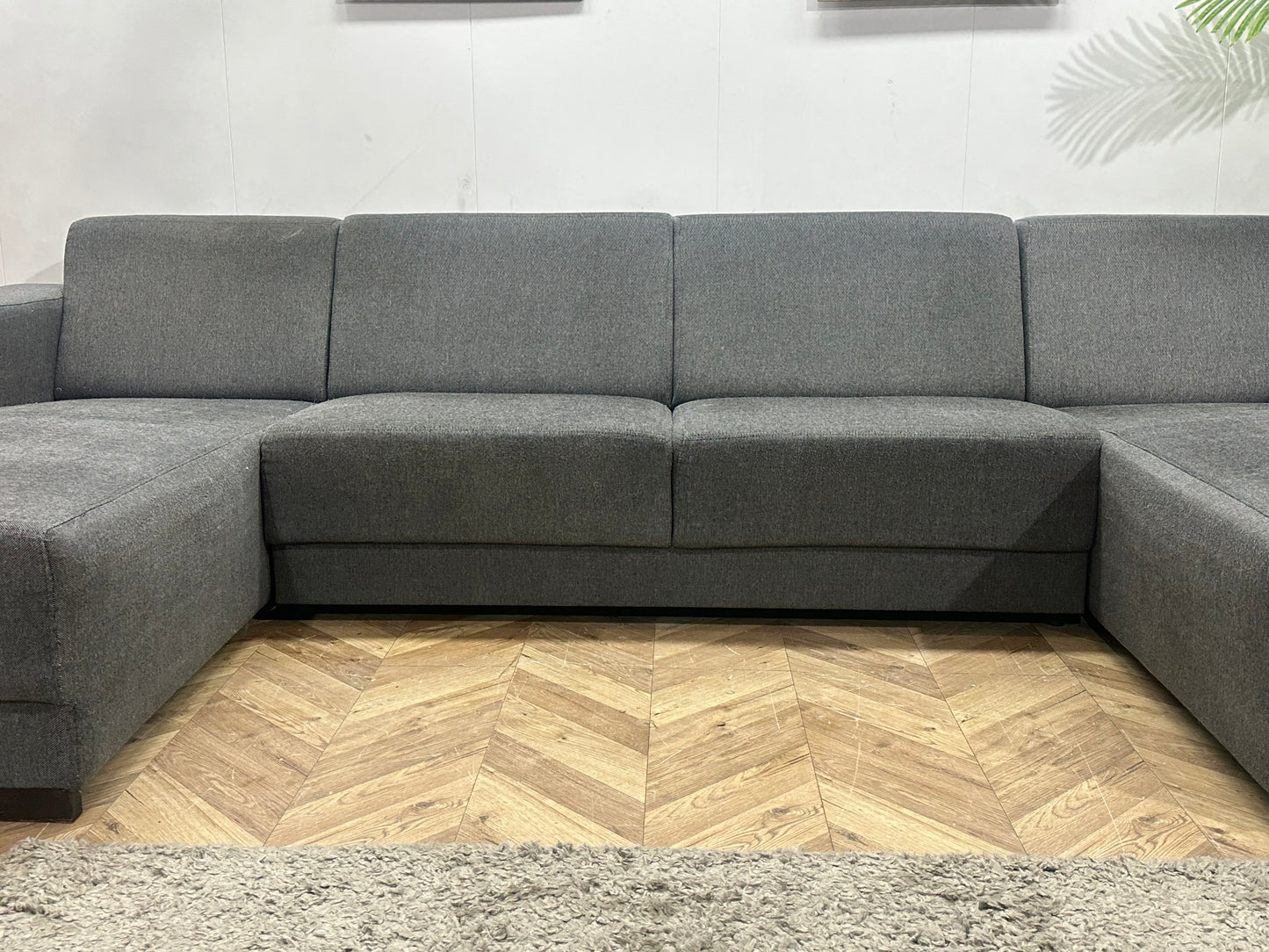 Antraciet U Bank ~ Vaste Kussens