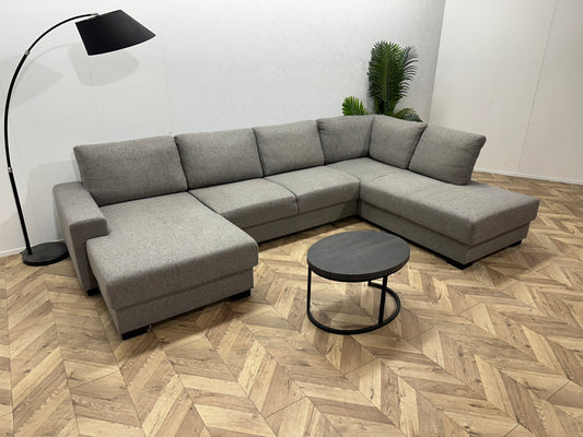 Licht Grijze U Bank ~ Losse Rugkussens Met Afneembare Hoezen
