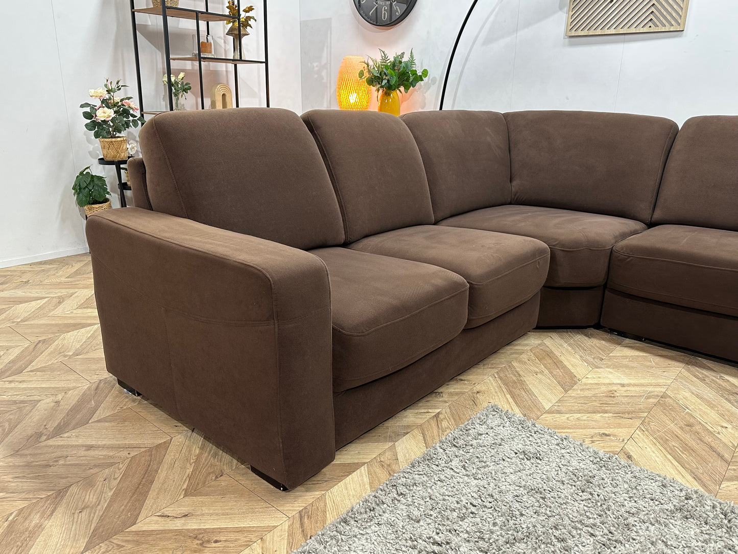 Bruine Stoffen U Bank ~ Vaste Kussens