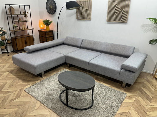 Cant Mobili Licht Grijze Hoekbank ~ Verstelbare Hoofdsteunen